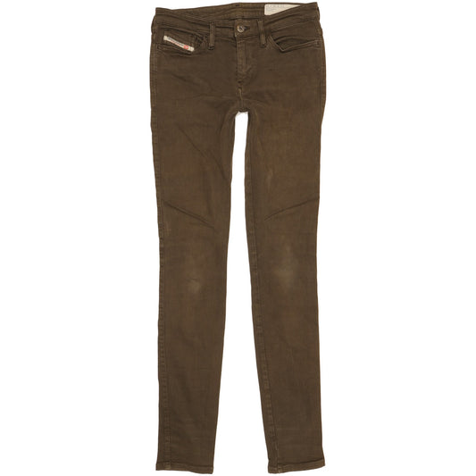 Diesel Skinzee Men Brown Skinny Slim Stretch Jeans W26 L31
