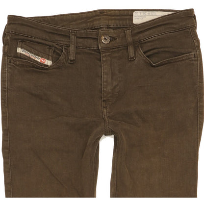 Diesel Skinzee Men Brown Skinny Slim Stretch Jeans W26 L31