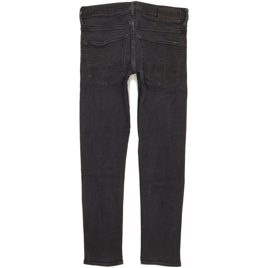 G-Star 3301 Men Black Skinny Slim Stretch Jeans W32 L30
