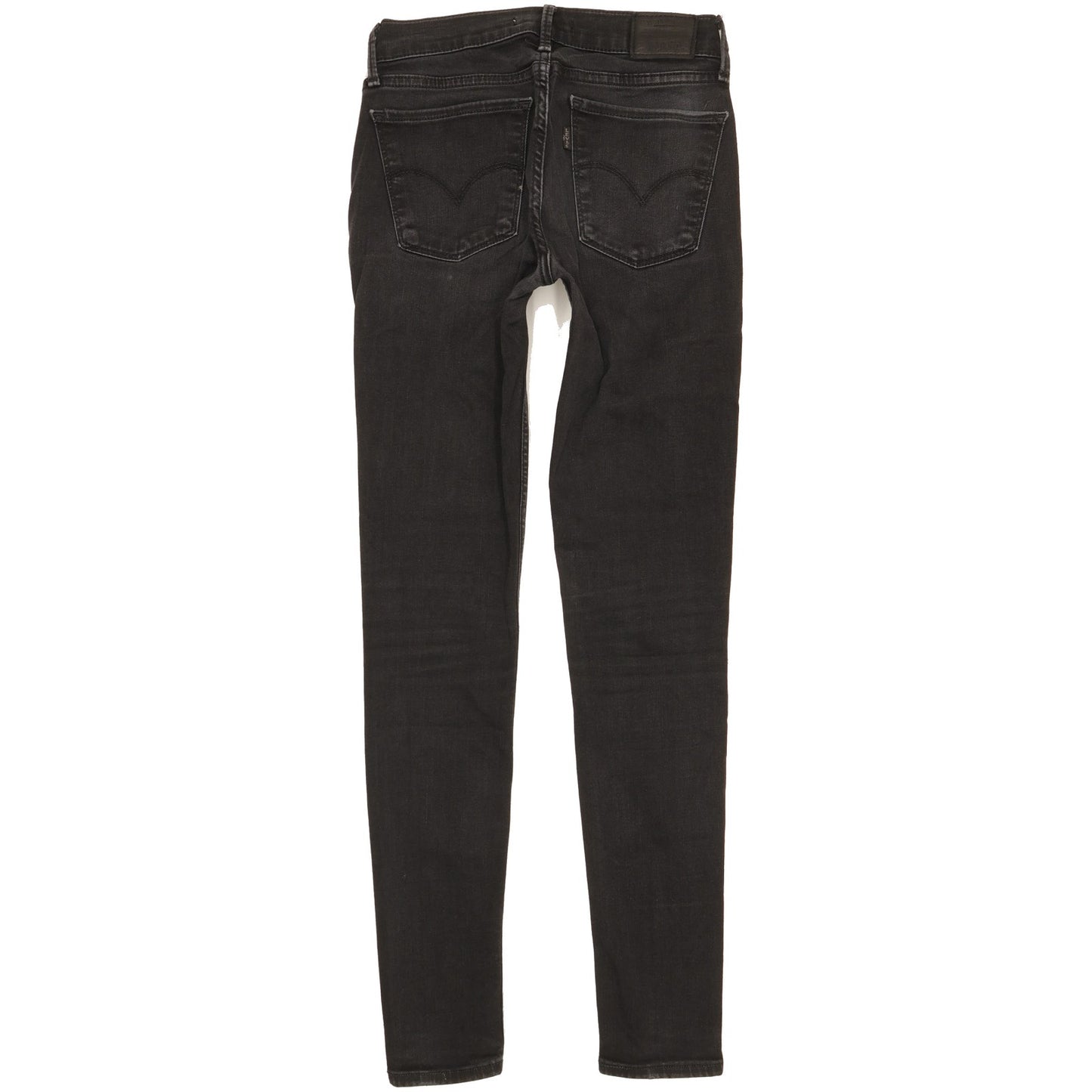 Levi's 710 Super Women Black Skinny Slim Stretch Jeans W26 L29