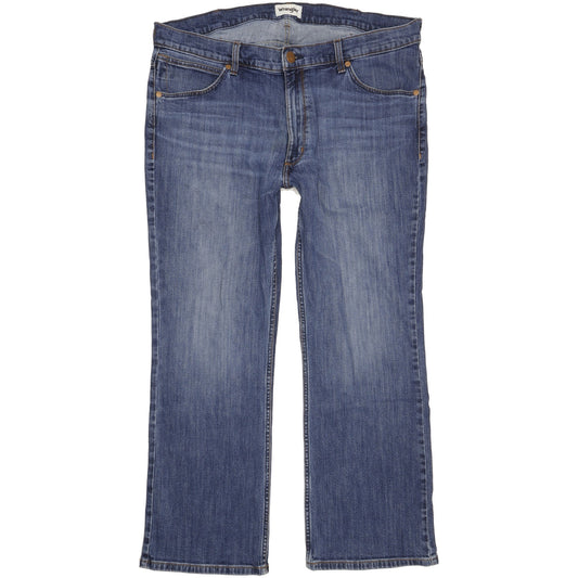 Wrangler Men Blue Bootcut Regular Stretch Jeans W40 L29