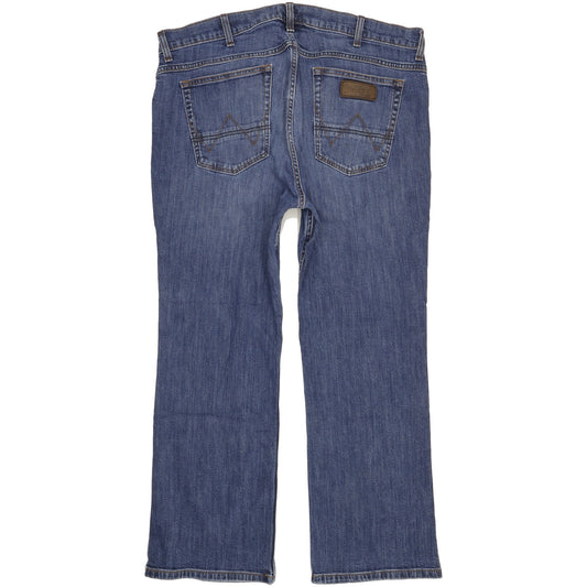 Wrangler Men Blue Bootcut Regular Stretch Jeans W40 L29