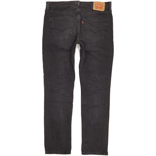 Levi's 511 Men Black Straight Slim Stretch Jeans W36 L32
