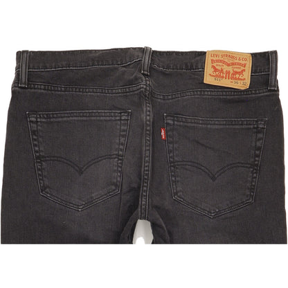 Levi's 511 Men Black Straight Slim Stretch Jeans W36 L32