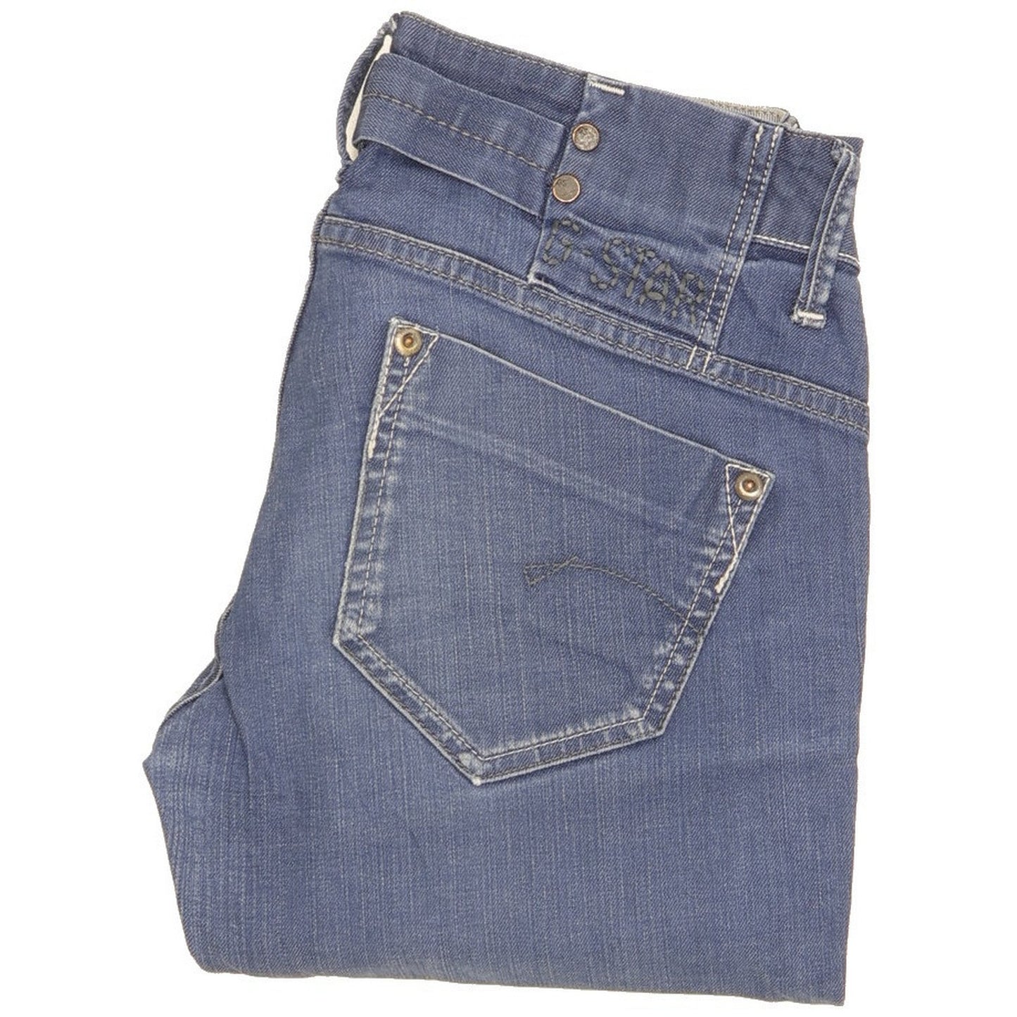 G-Star Women Blue Skinny Slim Stretch Jeans W24 L29