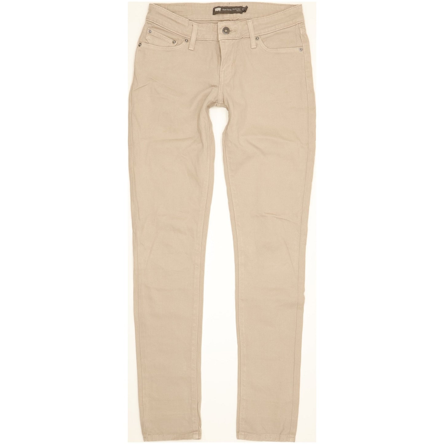 Levi's Demi Curve Women Beige Skinny Slim Stretch Jeans W25 L31