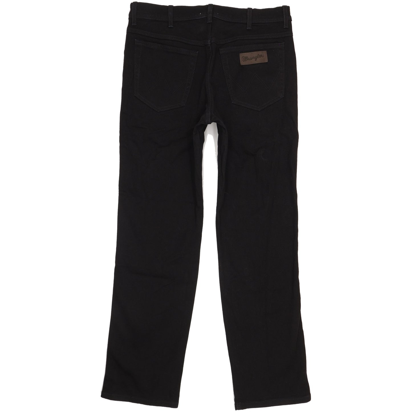 Wrangler Texas Men Black Straight Regular Stretch Jeans W35 L32