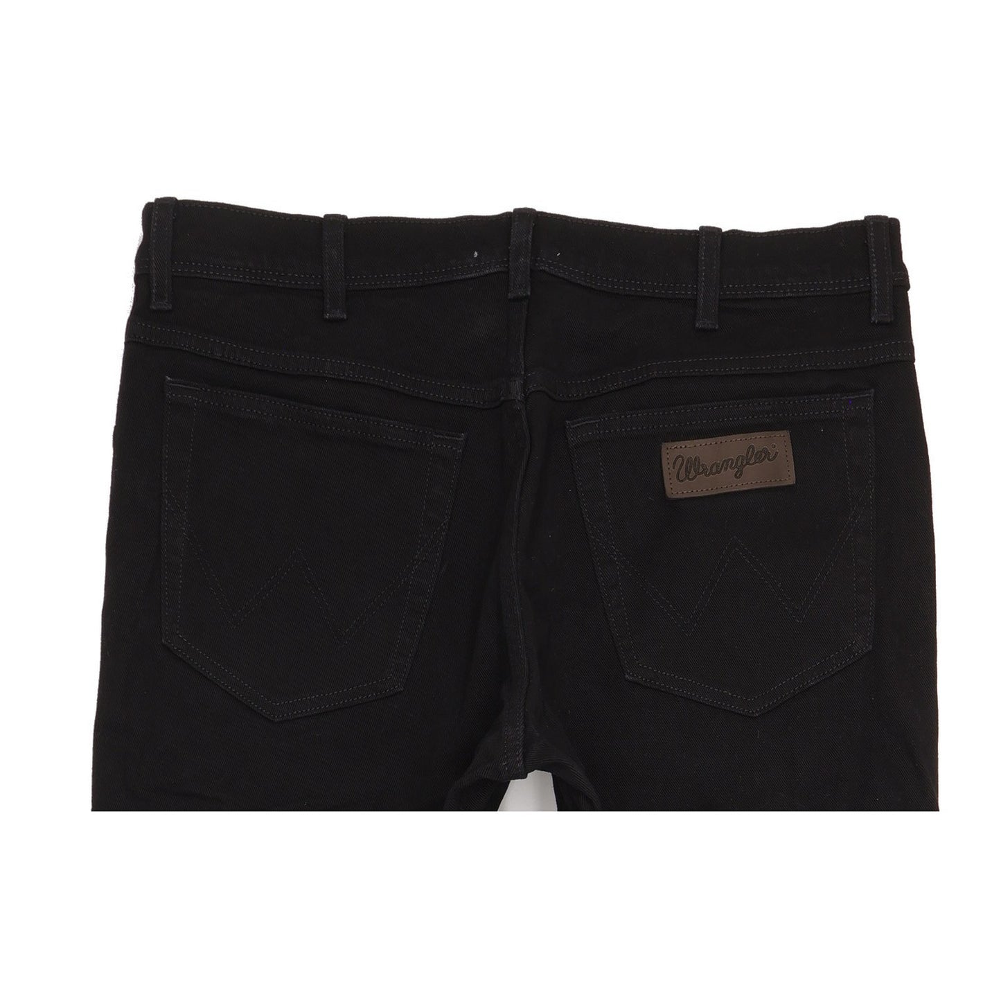 Wrangler Texas Men Black Straight Regular Stretch Jeans W35 L32