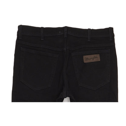 Wrangler Texas Men Black Straight Regular Stretch Jeans W35 L32