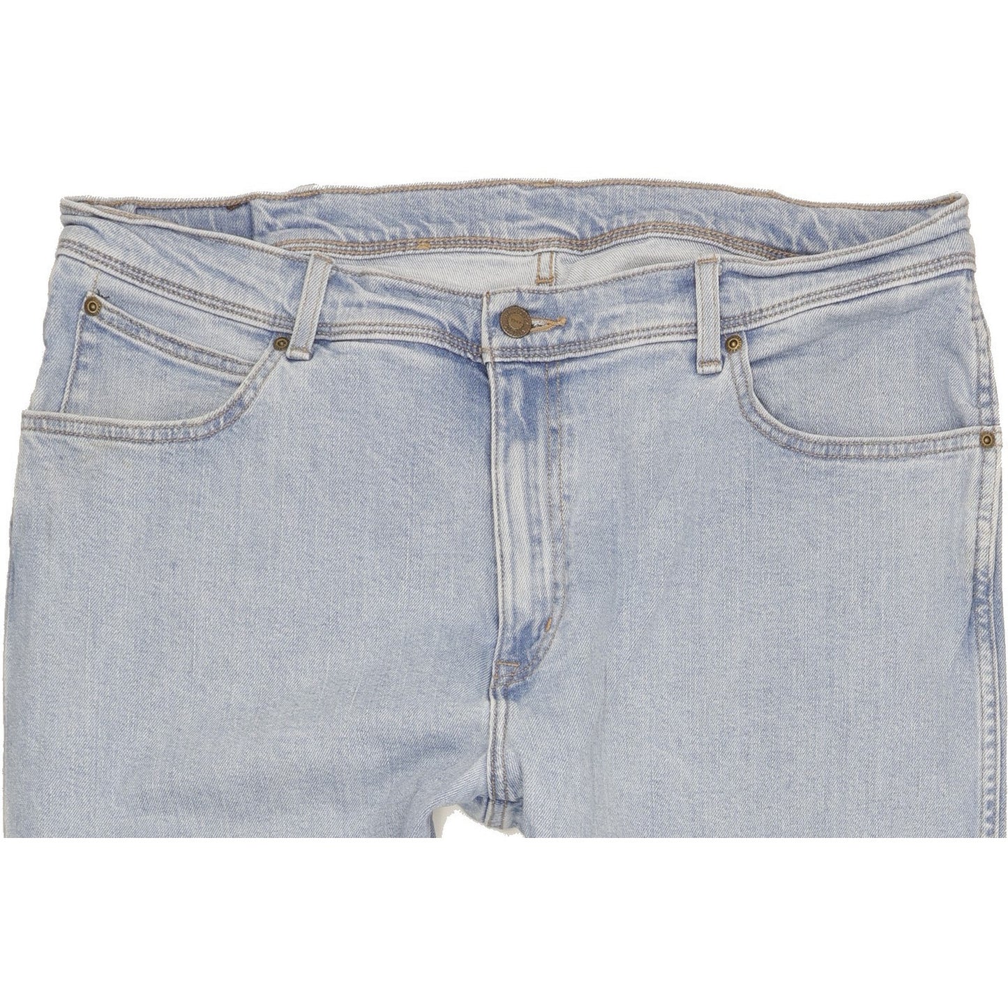 Wrangler Durable Quality Men Blue Straight Regular Stretch Jeans W40 L29