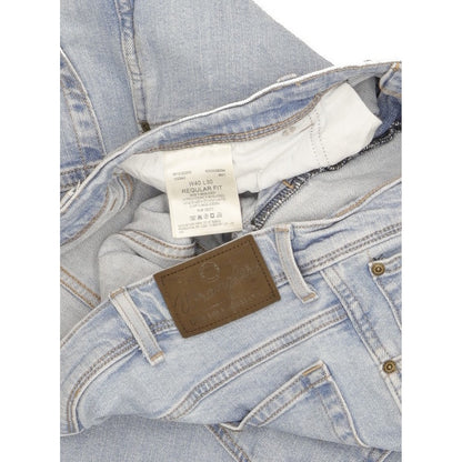 Wrangler Durable Quality Men Blue Straight Regular Stretch Jeans W40 L29