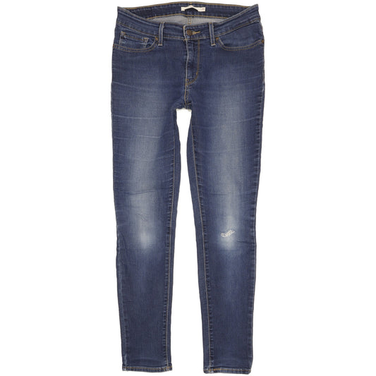 Levi's 711 Women Blue Skinny Slim Stretch Jeans W29 L29
