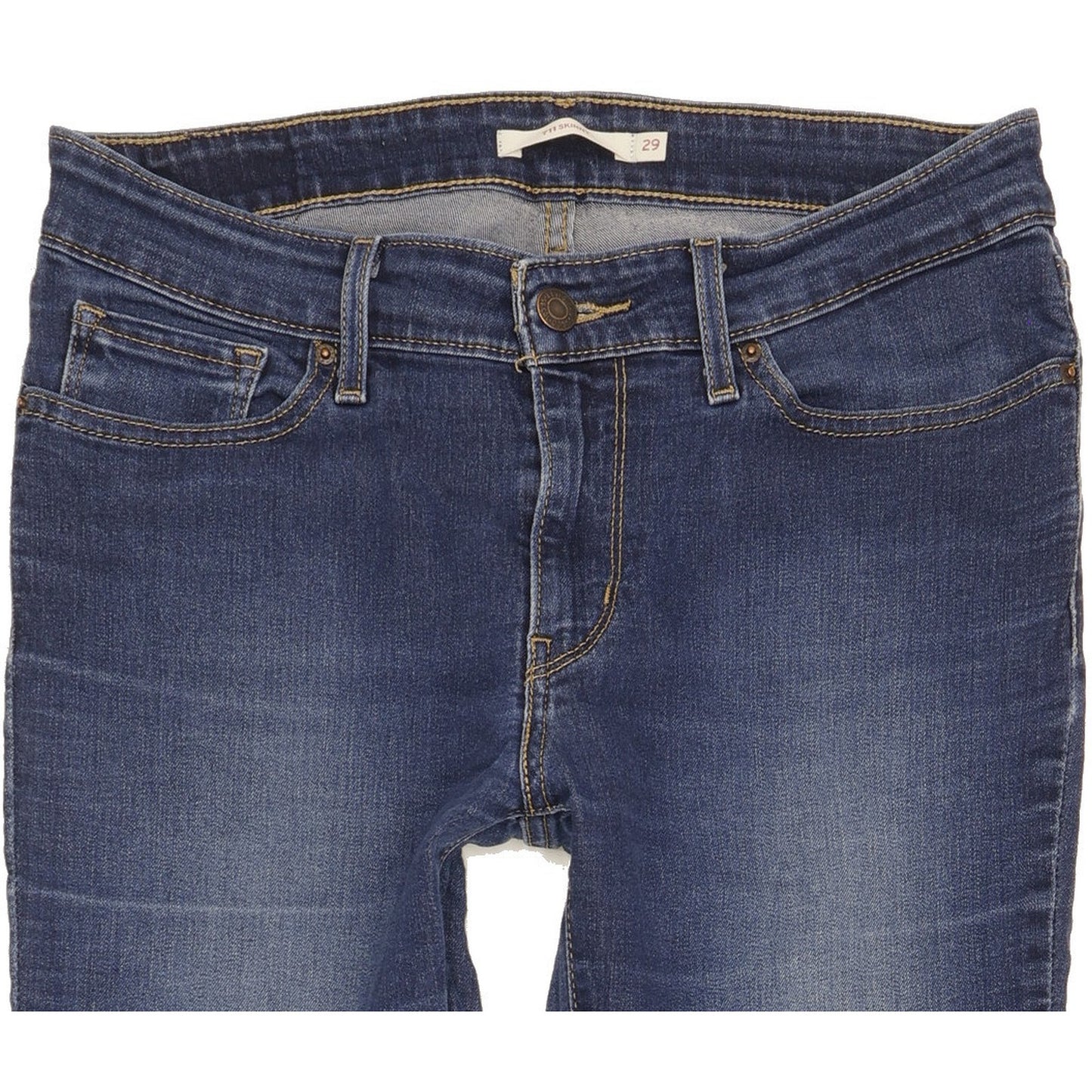 Levi's 711 Women Blue Skinny Slim Stretch Jeans W29 L29