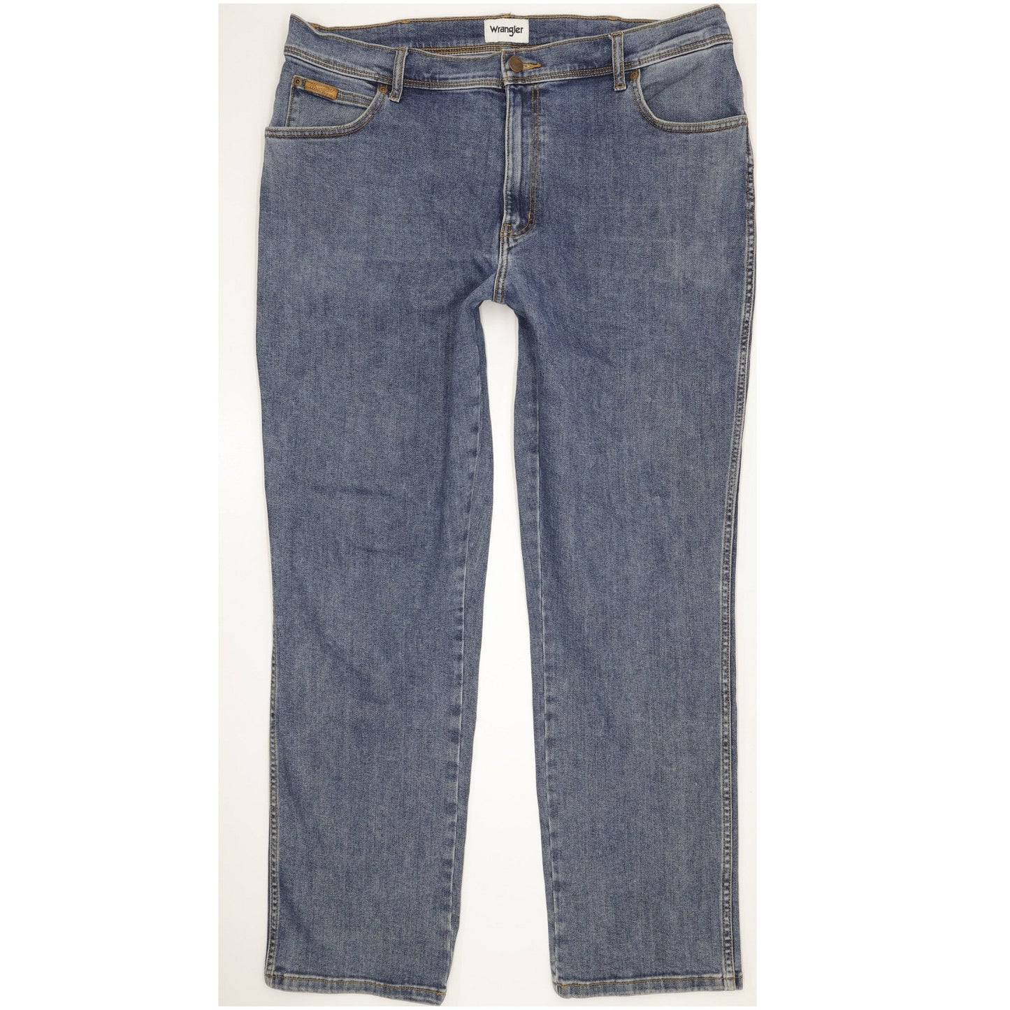 Wrangler Texas Men Blue Straight Regular Stretch Jeans W40 L32