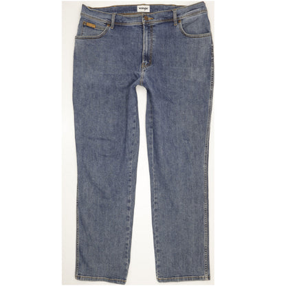 Wrangler Texas Men Blue Straight Regular Stretch Jeans W40 L32
