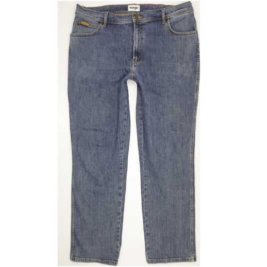 Wrangler Texas Men Blue Straight Regular Stretch Jeans W40 L32