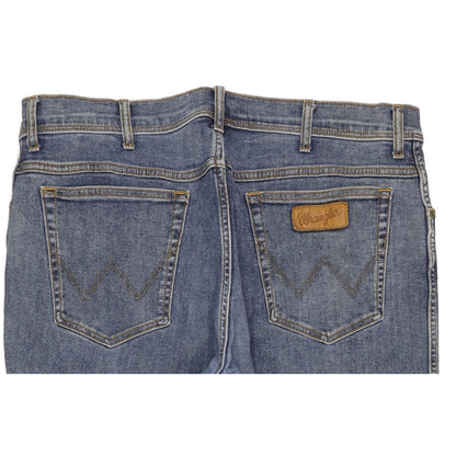 Wrangler Texas Men Blue Straight Regular Stretch Jeans W40 L32