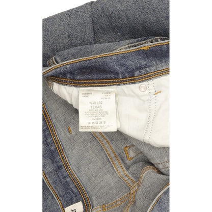 Wrangler Texas Men Blue Straight Regular Stretch Jeans W40 L32