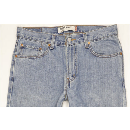 Levi's 505 Men Blue Straight Regular Jeans W34 L32