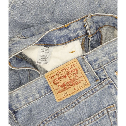 Levi's 505 Men Blue Straight Regular Jeans W34 L32