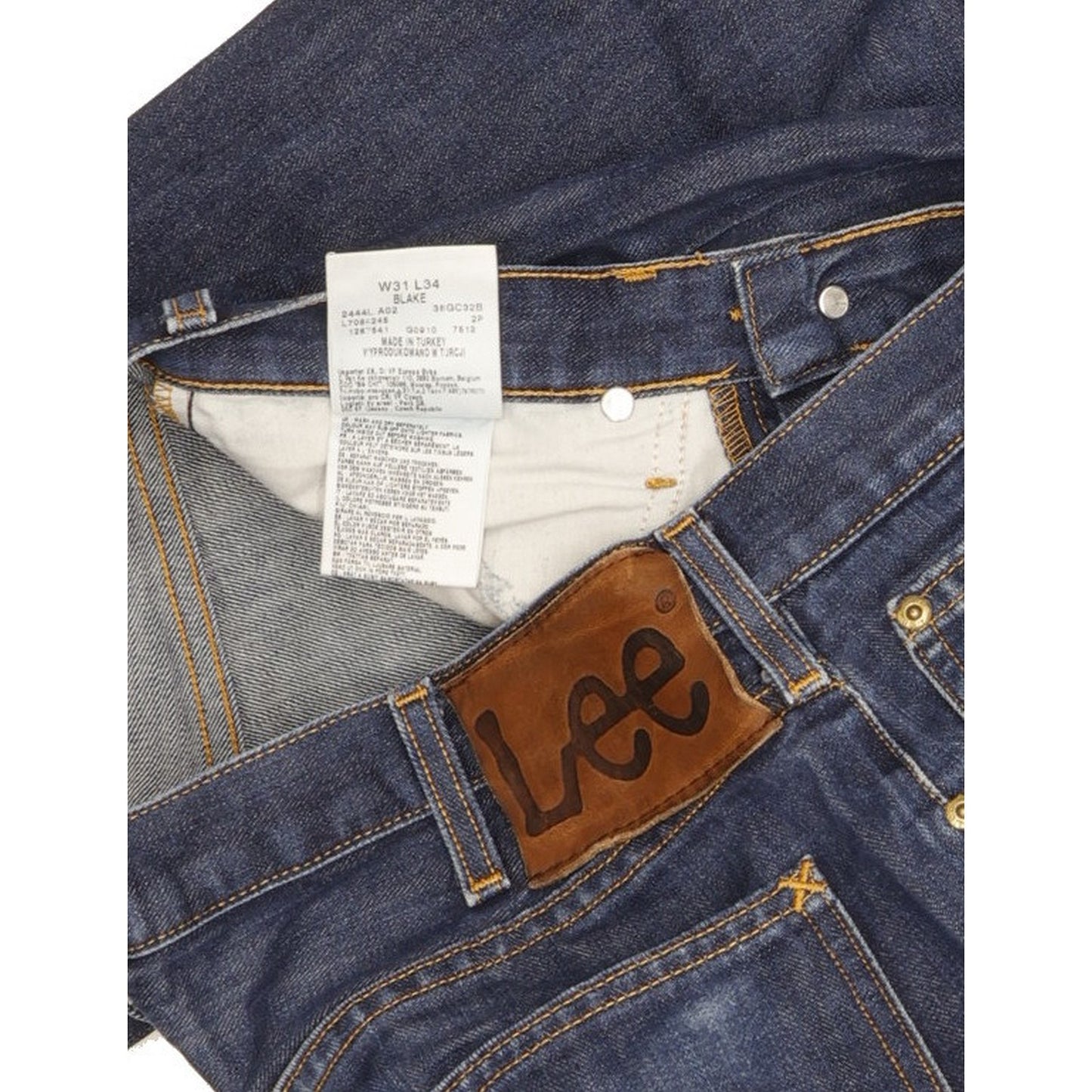 Lee Blake Men Blue Straight Regular Jeans W31 L33