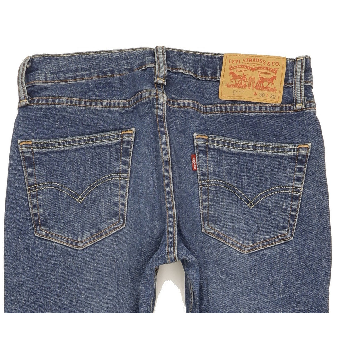 Levi's 511 Men Blue Straight Slim Stretch Jeans W30 L31