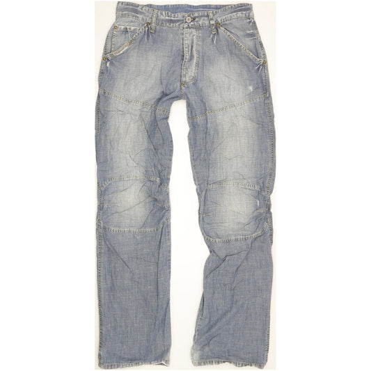 G-Star Elwood Men Blue Straight Regular Jeans W33 L35