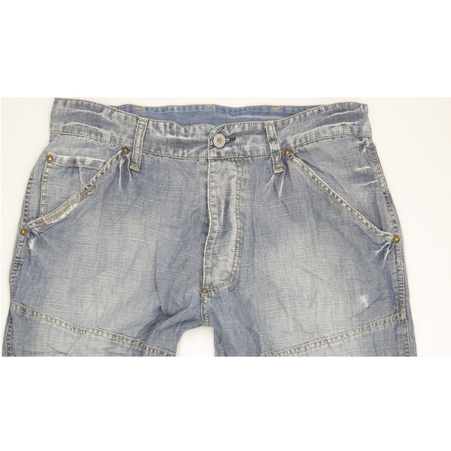 G-Star Elwood Men Blue Straight Regular Jeans W33 L35