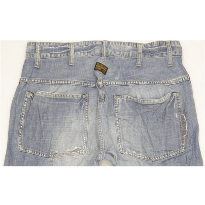 G-Star Elwood Men Blue Straight Regular Jeans W33 L35