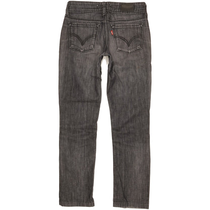 Levi's 571 Women Black Straight Slim Stretch Jeans W28 L29