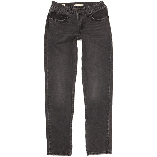 Levi's Moody Women Black Straight Slim Jeans W27 L32