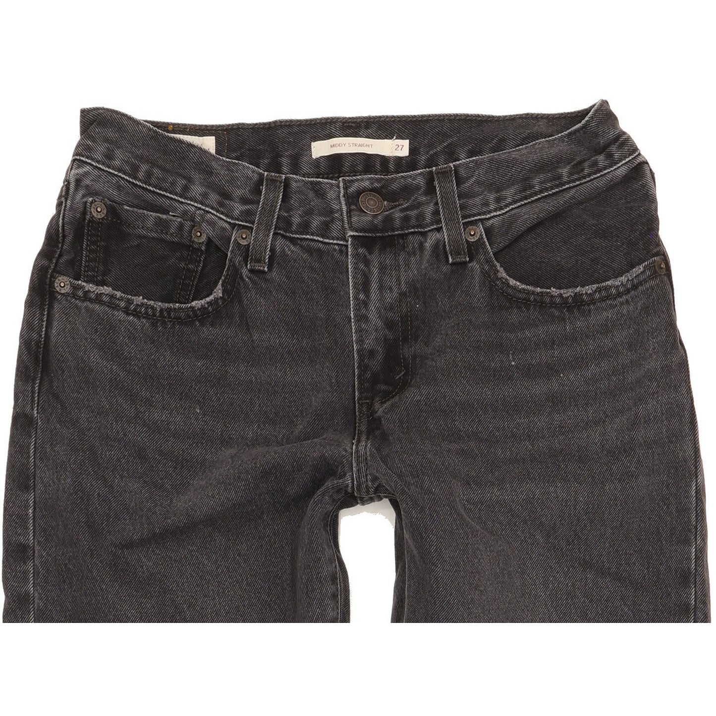 Levi's Moody Women Black Straight Slim Jeans W27 L32