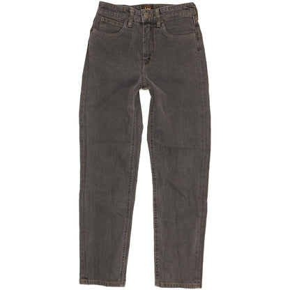 Lee Grey Straight Slim Stretch Jeans High Waisted W24 L27