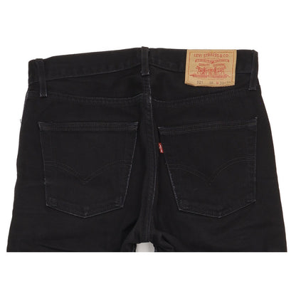 Levi's 521 Men Black Straight Regular Jeans W30 L31