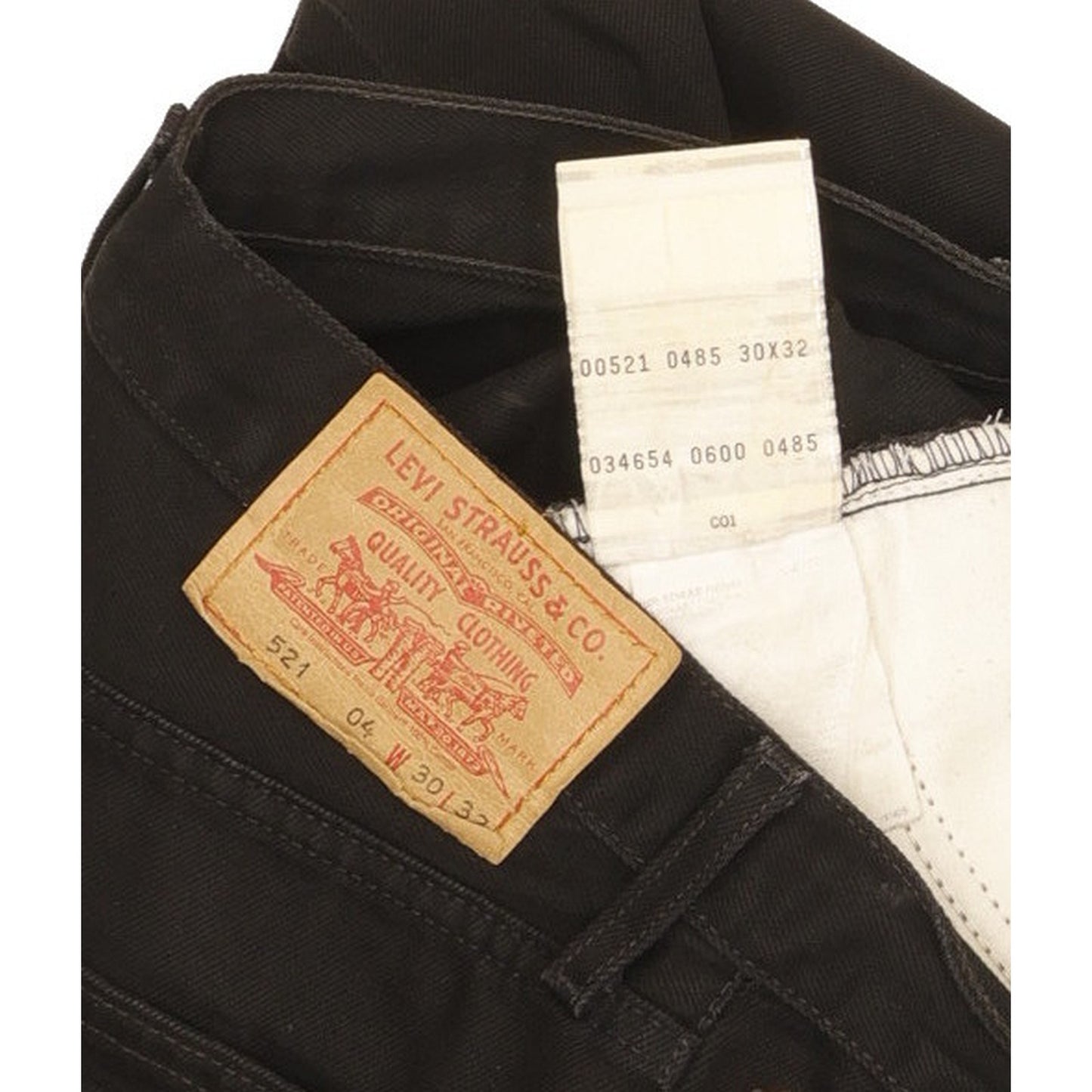 Levi's 521 Men Black Straight Regular Jeans W30 L31