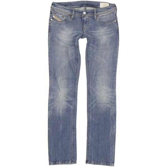 Diesel Lowky Women Blue Straight Slim Stretch Jeans W27 L32