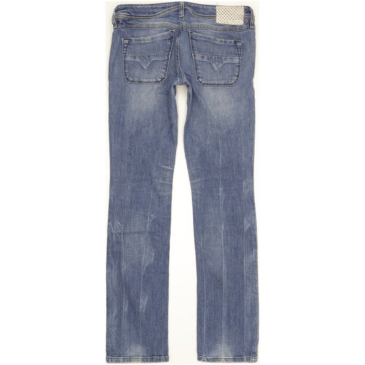 Diesel Lowky Women Blue Straight Slim Stretch Jeans W27 L32