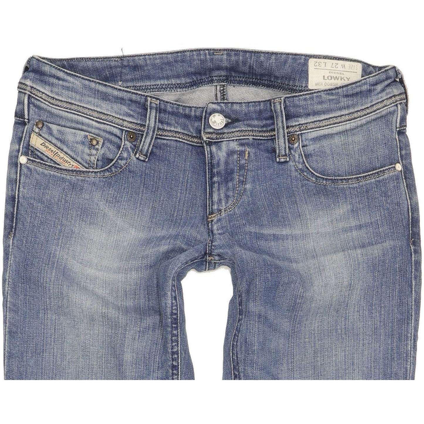 Diesel Lowky Women Blue Straight Slim Stretch Jeans W27 L32