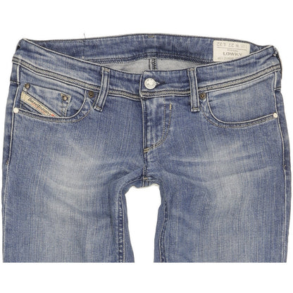 Diesel Lowky Women Blue Straight Slim Stretch Jeans W27 L32