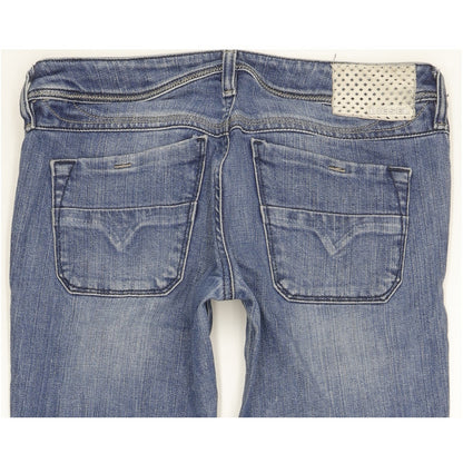 Diesel Lowky Women Blue Straight Slim Stretch Jeans W27 L32