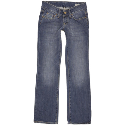 Lee Coral Women Blue Straight Slim Stretch Jeans W26 L30
