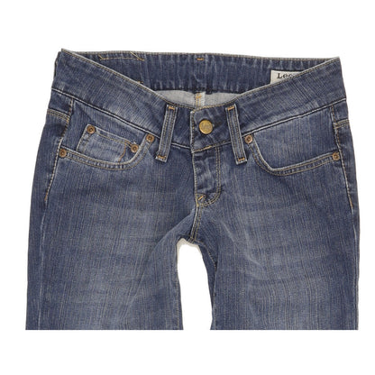 Lee Coral Women Blue Straight Slim Stretch Jeans W26 L30