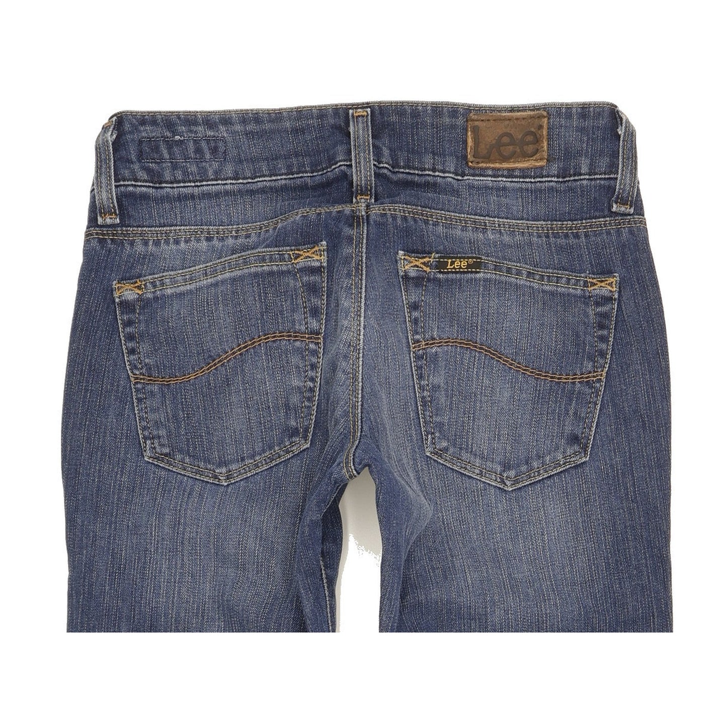 Lee Coral Women Blue Straight Slim Stretch Jeans W26 L30