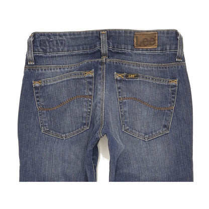 Lee Coral Women Blue Straight Slim Stretch Jeans W26 L30
