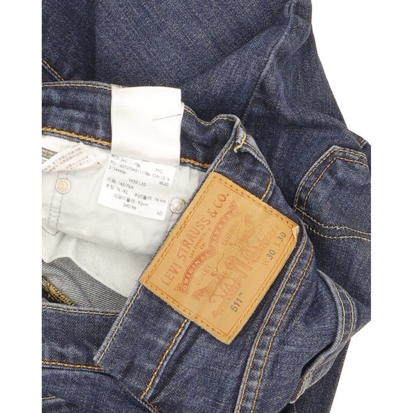 Levi's 511 Men Blue Straight Slim Jeans W30 L29
