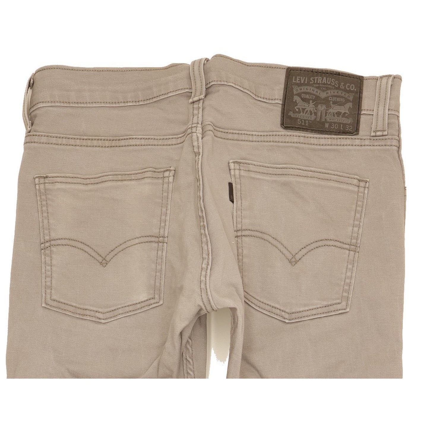 Levi's 511 Men Grey Straight Slim Stretch Jeans W30 L31