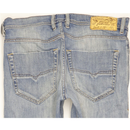 Diesel Tepphar Men Blue Tapered Slim Stretch Jeans W30 L32