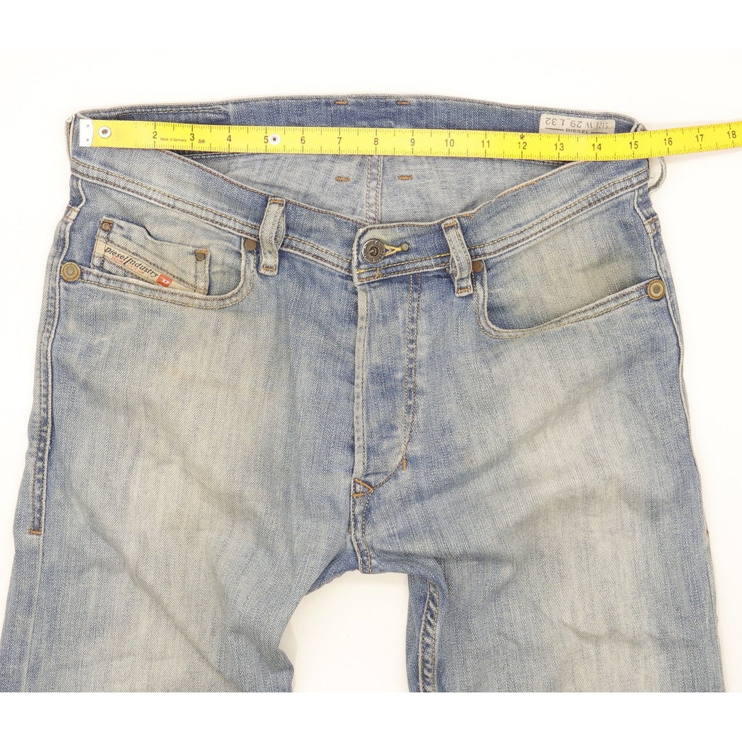 Diesel Tepphar Men Blue Tapered Slim Stretch Jeans W30 L32