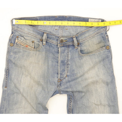 Diesel Tepphar Men Blue Tapered Slim Stretch Jeans W30 L32