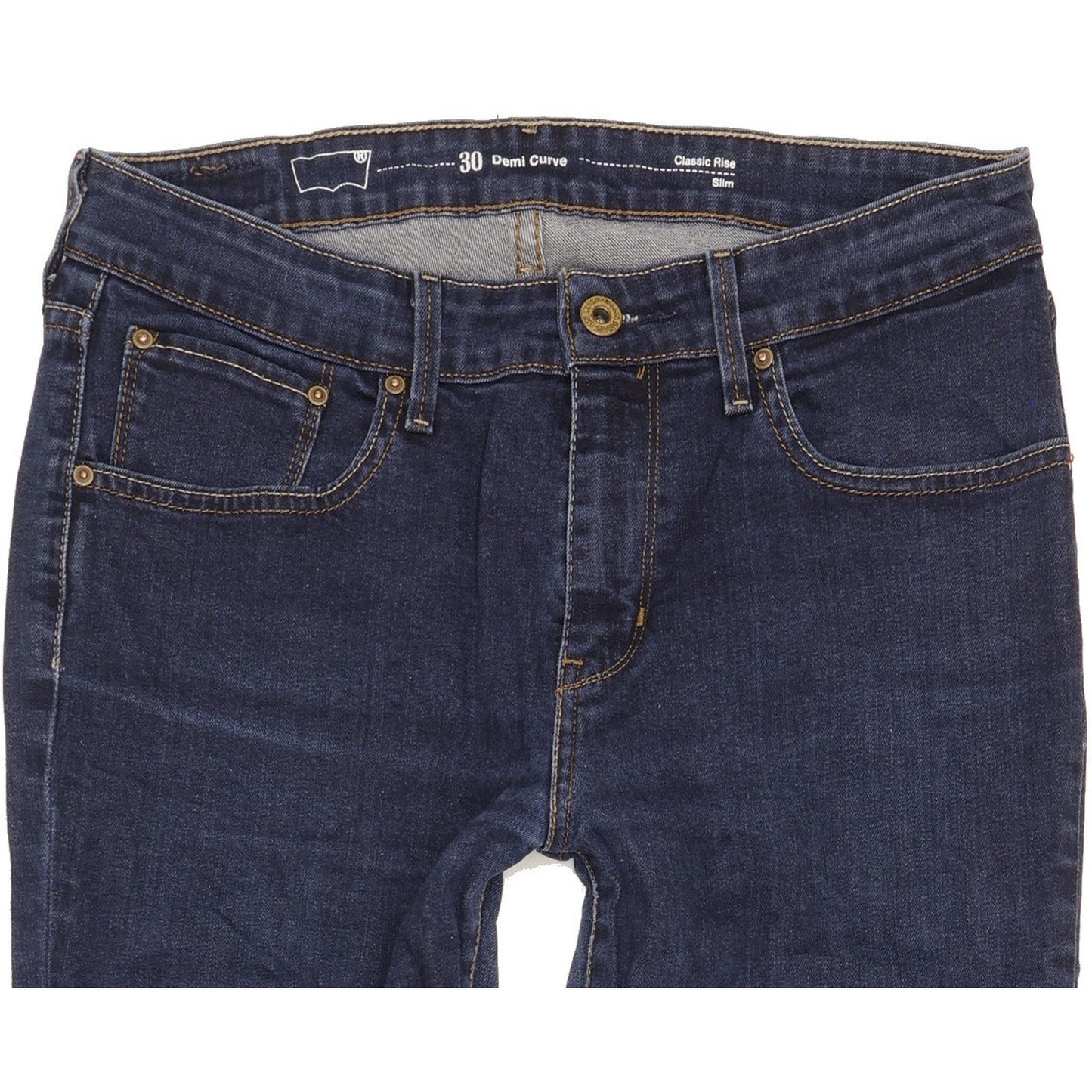 Levi's Demi Curve Women Blue Straight Classic Stretch Jeans W30 L32